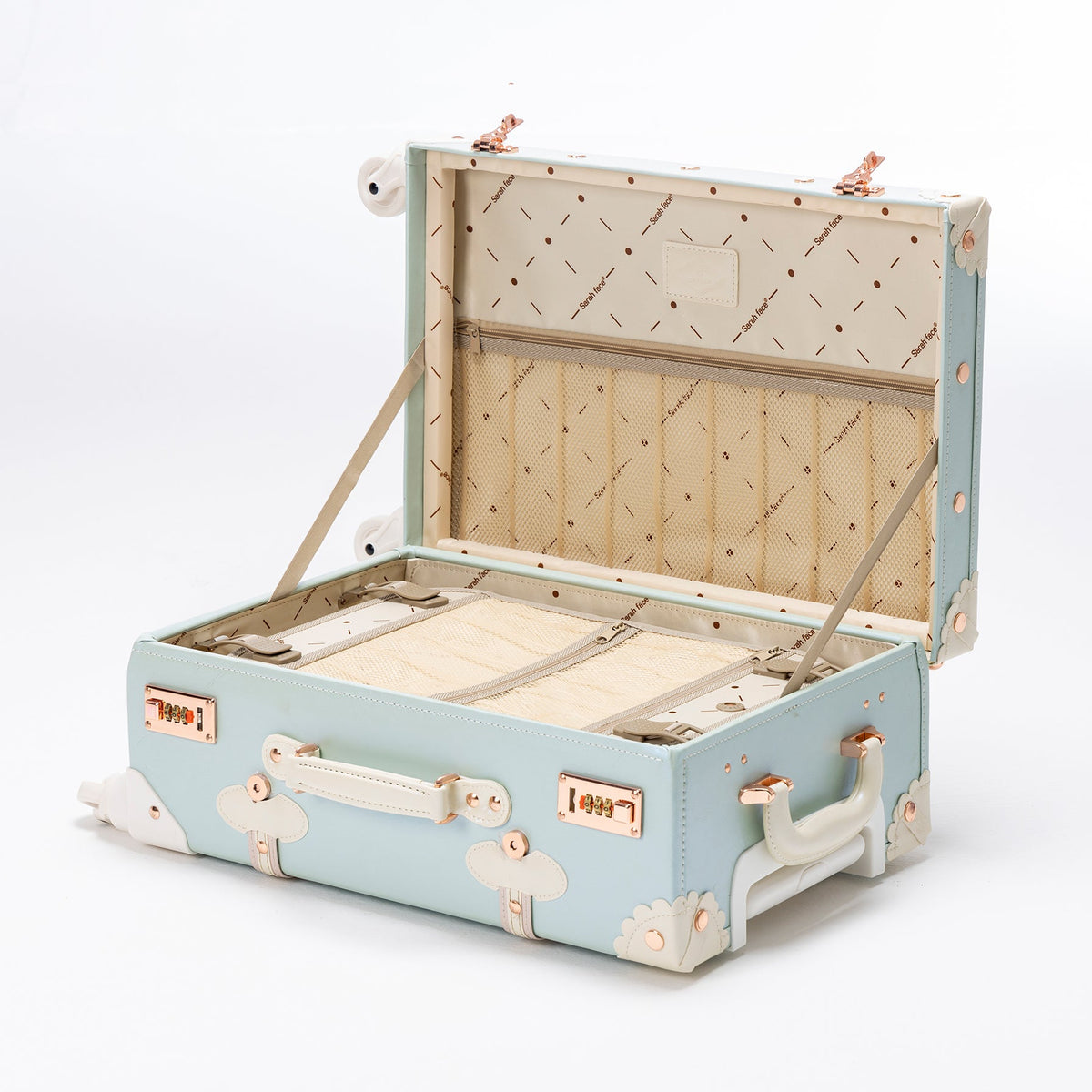 SarahFace 3 Pieces Luggage Sets - Sky Blue's