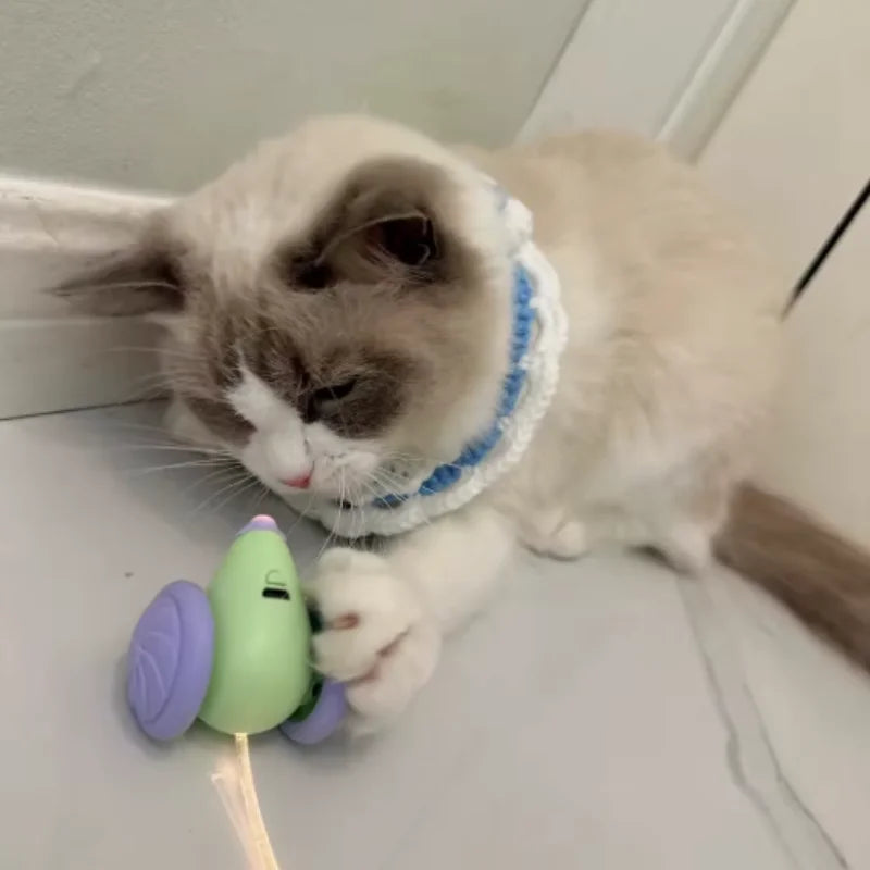 Hot Electric Mouse Car Interactive Cat Toy Rechargeable Automatic Intelligent Obstacle Avoidance Kitten Plaything for Cats